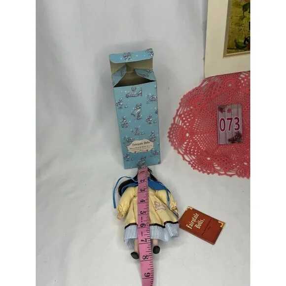 Vintage Russ Berrie Fairytales Mary Had A Little Lamb Porcelain Doll #1705 - Picture 11 of 11